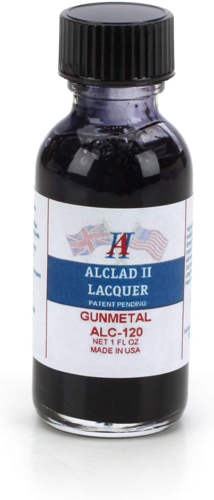 Alclad II ALC-120 Gun Metal Lacquer Paint 1oz – US Fast Ship