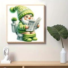 MOMDEDP Diamond Art Painting Kits for Adults, Gnome 12×12 inches, 135–Dwarf