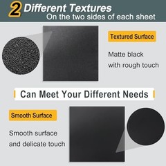 KINLINK 6 Pack Black ABS Plastic Sheets 8″ x 12″ x 0.04″ Flexible Craft Board