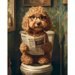 Dog Paint by Numbers Kit for Adults Beginner-Dog Adult Paint by Number Kits on C
