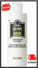 FolkArt glow in the dark paint, 8 oz, Neutral 8 Fl Oz