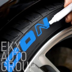 6 Pack Blue Tire Paint Marker Pens–Waterproof Permanent Lettering for Tires-TOYO