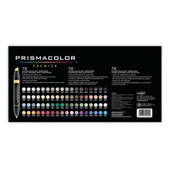 Premier Dual-Ended Art Markers, Chisel and Fine Tips, Assorted Colors, Set of…