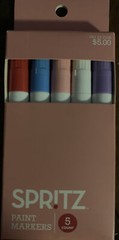 6 Packs Spritz Paint Markers 5 Count Red Blue Pink White Purple