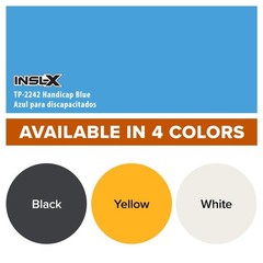 Acrylic Latex Traffic Paint – Handicap Blue, 1 Gallon – Durable Outdoor Coating