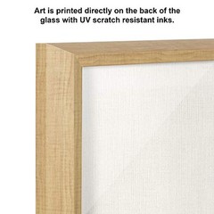 Blake Alpaca Portrait Horizontal Framed Printed Glass Wall Art and Dry Erase