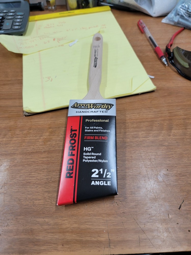 Arro Worthy Handcrafted Professional 2-1/2″ all paints brush HG solid Angle