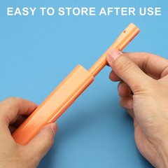 6 Pcs 0.5mm Rollerball Pens, Gel Ink Pens for Gift, Orange