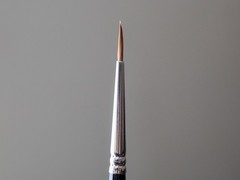 Two Rhenish Utrecht Kolinsky Red Sable Paint Brushes Bright Size 20 Round Size 2