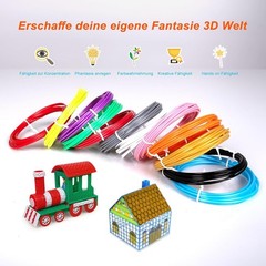 3D Printing Pen Set 3D Drawing Pen with Led Display 12 Color Filament Kid Gift