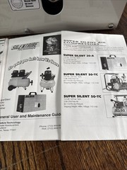 SilentAire Technology Super Silent 20A Air Compressor Airbrush Machine + brushes