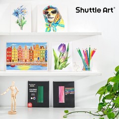 80 Colored Pencils with Names & Numbers – Ideal for Artists & Beginners