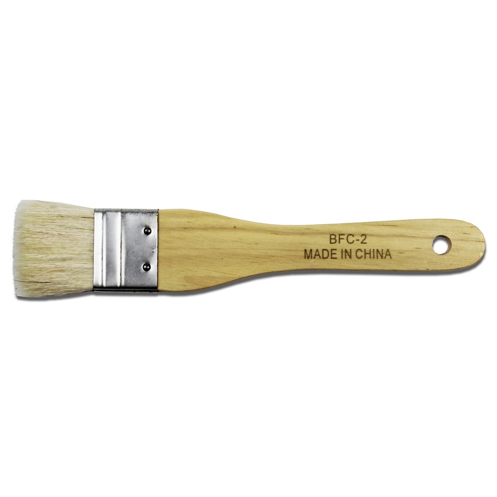 Yasutomo Hake Flat Wash Brush Metal Ferrule Multicolor 8 inch Natural Standard
