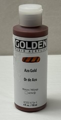 Fluid Acrylics GOLDEN Azo Gold 4 fl Professional Acrylic Paint Transparent (SH3)