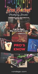 “Real Hair” PREMIUM # 3 PROFESSIONAL Scrolling Pinstriping Brush – “Now Public”
