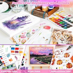 64 Sheets Watercolor Paper, 5″ x 7″, 64 sheets loose watercolor drawing paper