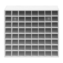 2PCS 64-Grid Paint Bottle Organizer, Wall-Mount Paint Holder, Paint Storage Rack