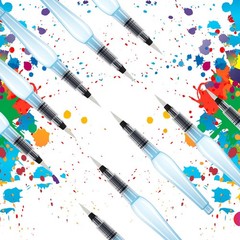 10 PCS Refillable Water Brush Pens Premium Leakproof Watercolor Calligraphy