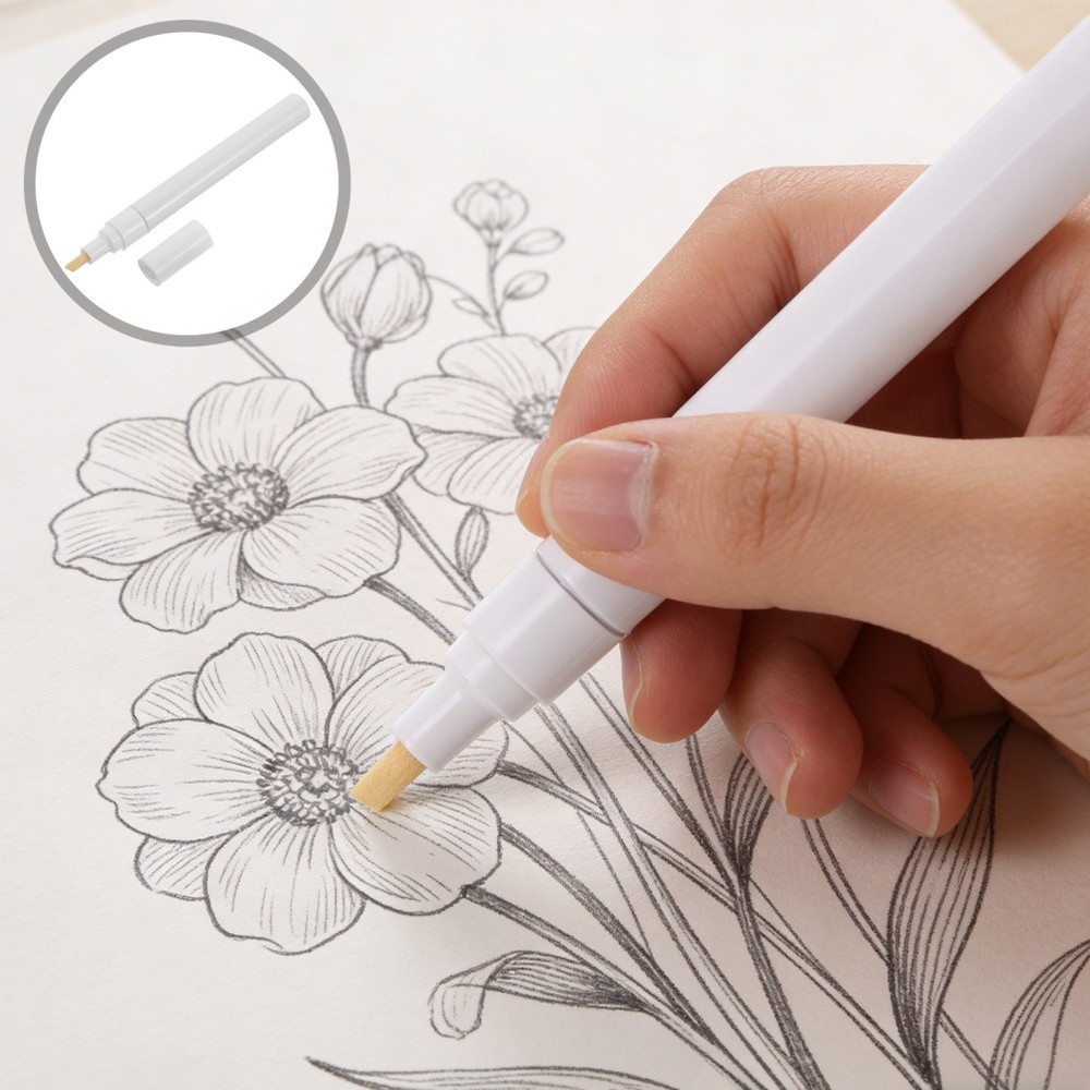 10 Pcs Aluminum Tube Paint Pen Empty Fine Tip Markers Fillable Acrylic