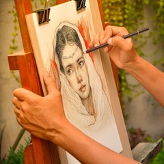 Colored Charcoal Drawing Set, 12 Pastel Chalk Pencils for Sketching and Shading