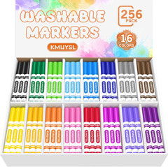 Washable Markers Bulk, Assorted Colors – Broad Line Conical Tip Coloring Markers