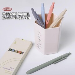 Gel Pens 0.5mm Black Ink Fine Point Smooth Writing 5 Pcs