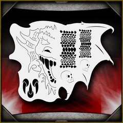 Dragon Master Airbrush Stencil Template Airsick