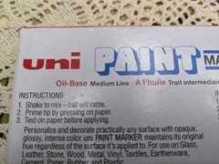 Uni-Paint PX-20 Oil-Based Paint Marker Medium Line White Box Of 11 Markers