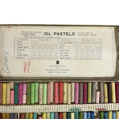 Vintage Greenland Studios 60 Oil Pastels Set Used Miami FL Art Supplies