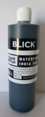 Blick Waterproof India Ink Black Cat 16 Ounces Art Material