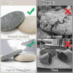 Rocks for Painting 18 Pounds (Only 70-85Pcs) 2-4” River Rock for Paint Natural F