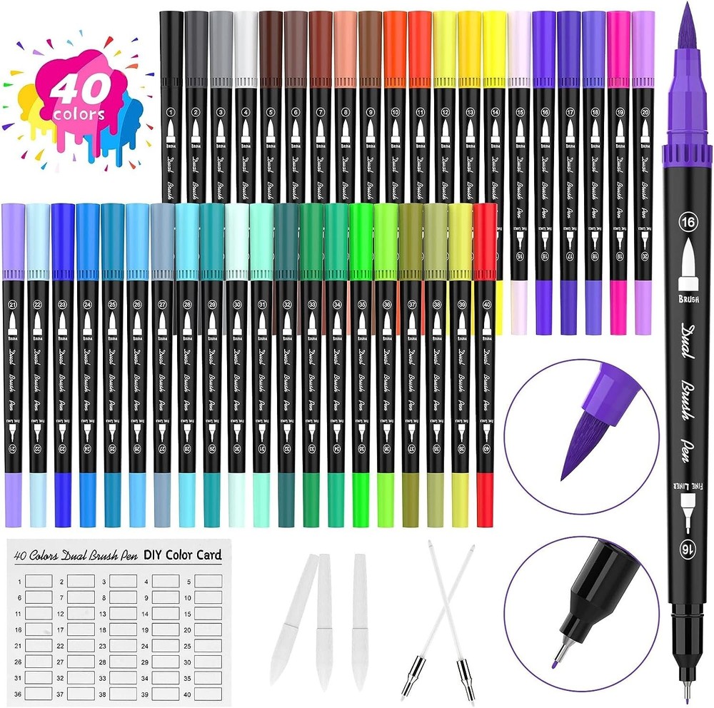 Coloring Art Paint Fine Felt Tips Fineliner Draw Color Pens Porous Point Markers