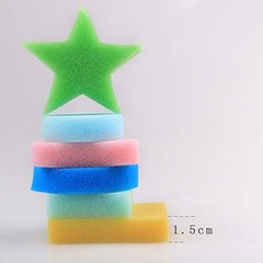 18 PCS Geometric Shape Painting Sponges Stamper DIY Art Kids Craft Drawing