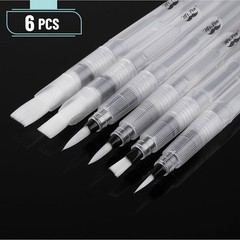 6 PCS Water Color Brushes for Adult Calligraphy Watercolor Pen Painting.