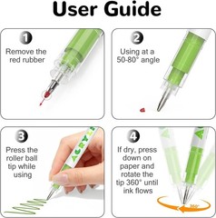 Acrylic Gel Pens 72 Colors, Colored Pens for Journaling, Coloring Books, Calligr