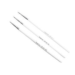 3Pcs Weasel Hair Brush Pen Fine Detail Nail Art Stroke Watercolor Paint Oil Set;