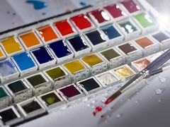 Pro Watercolor Paint Set 48 Half Pans – Artist Quality, Intense Colors, Light…