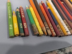 Vintage 1980 Berol PRISMACOLOR Set of 24 Used Color Pencils Made in Canada