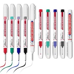 LYXMYGS 10 PCS Long Head Deep Hole 10PCS-20MM-Red/Blue/Green/Black/White