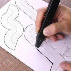 Ergonomic 3D Printing Pen with Speed Control, Includes 3 Colors of PLA Filament