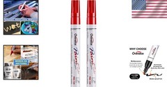 Versatile Red Paint Markers – Quick-Drying, Medium Tip for Multiple Surfaces