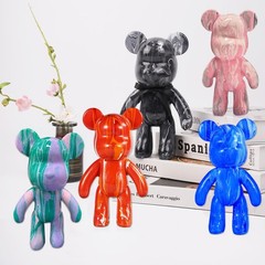YONXID DIY Fluid Bear Painting Kit – Fluid Art Pour Paint Bear Set – Full Dri…