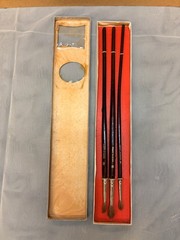 Vintage – Set of 3 ‘Conqueror’ Brand “Camel Hair” Marking Brushes – Size 4-8-12