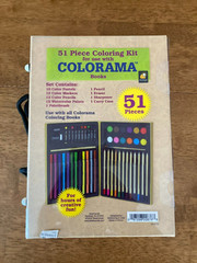 51 Piece Coloring Kit for Colorama Books NEW by Bulb Head