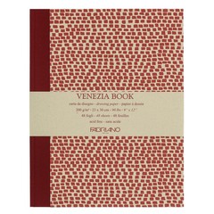 Fabriano Venezia Drawing Book, Beige, 9-x-12-Inch 9 x 12 inches, Beige