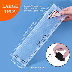 Plastic Paint Brush Case for Artist Long PaintBrush,Hard Travel Miniature Art Wa