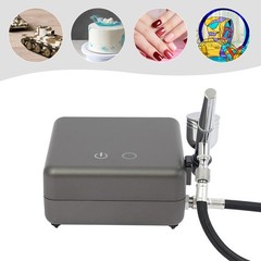 Airbrushing Tool Kit High Pressure Air Brush Tools With Air Compressor Gray