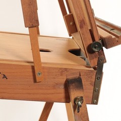 Mabef M22 Art Easel & Tray Italy Oil Painting Wood Folding Art Tool Packable EUC