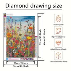 BYGFHLYW Diamond Art Painting Kits for Adults, Sea of 12×16 inches, JK556-1