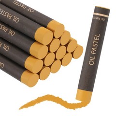 Soft Oil Pastels, Oil Pastel Crayons Blendable(Earthy Yellow, Pack of 16)